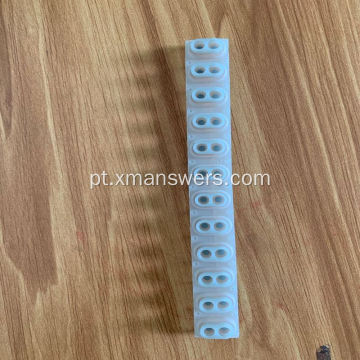 Teclado de silicone com botão de borracha condutora de controle remoto personalizado